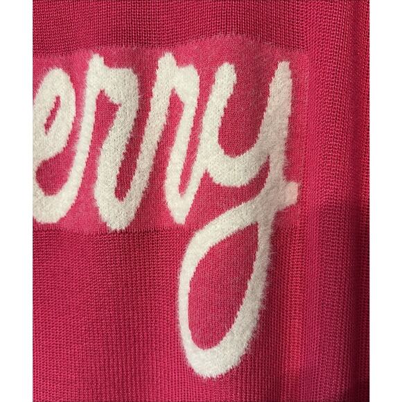Astrologie Hot Pink Merry Long Sleeve Sweater Soft XXL Christmas Holiday Woman's - Picture 2 of 5